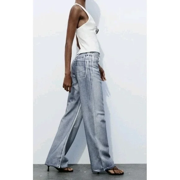 Zara Jeweled Bow Deep V Sleeveless Top White Size M NWOT - Picture 13 of 13